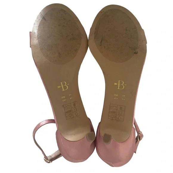 BHLDN Egret Heels In Pink Blush Size 8 - Picture 10 of 12